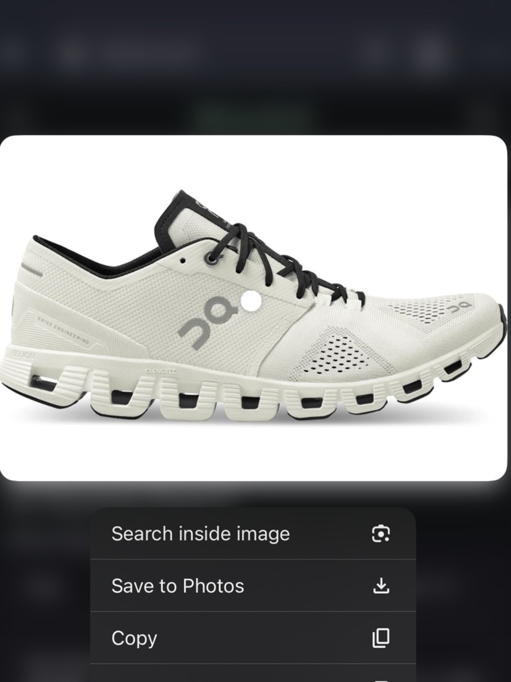 On Cloud Women Cloudswift White Runner with Black size 8